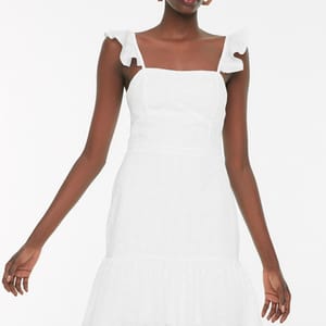 Broderie Detail Dress