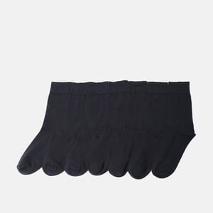 Pack Of 7 Solid Ankle Socks
