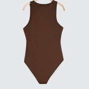 Crew Neck Knitted Body - Sleeveless Tops 50