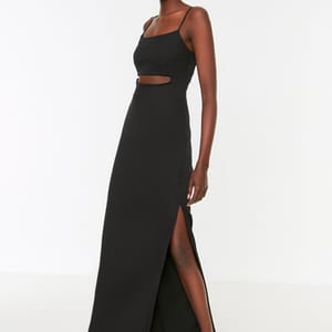 2_org_zoom Side Split Cut Out Detail Dress - Party Dresses 20