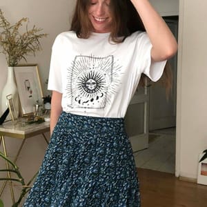 Floral Print Mini Skirt - Mini Skirts 43