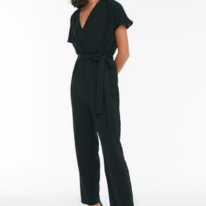 Belted Double Breasted Jumpsuit - Jumpsuits 21
