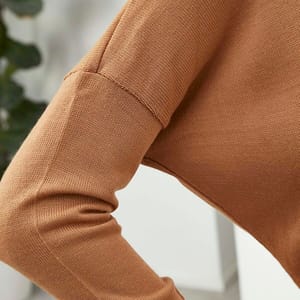 Crew Neck Knitted Dress - Midi Dresses 17