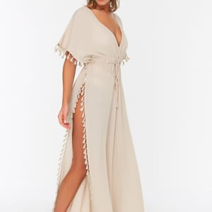 Tasseled Maxi Dress - Maxi Dresses 22