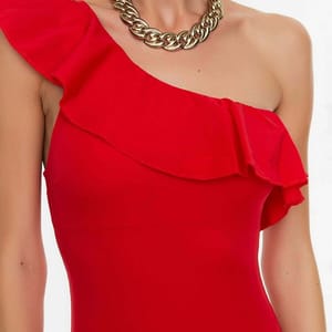 4_org_zoom-176.jpg Women's Solid Ruffled Swimsuit - One Piece 22