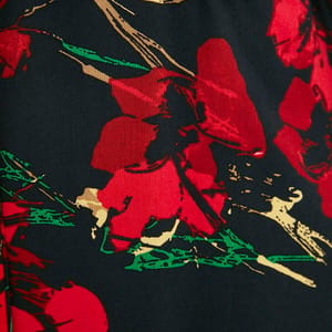 Shirt Collar Floral Patterned Belted Tunic - Tunics 18