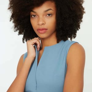 Ruffle Hem Zip Detail Dress - Mini Dresses 17