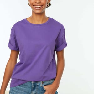 Embroidered Knitted T-Shirt - Casual T-Shirt 36