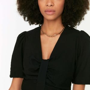 4_org_zoom V-Neck Tiered Women's Dress - Mini Dresses 22