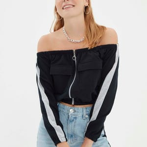 4_org_zoom Bardot Zip Detail Sweatshirt - Sweatshirts 47