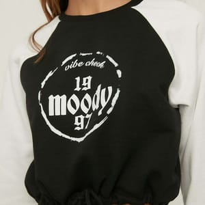 4_org_zoom Colorblock Tie Detail Crop Sweatshirt - Sweatshirts 37