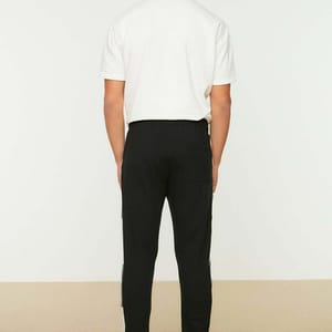 Side Stripe Cuffed Sweatpants - Sweatpants 27