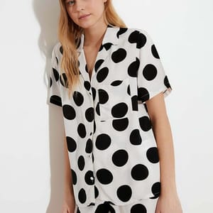 Women's Polka Dot Shorts Set - Co-ord Sets 27