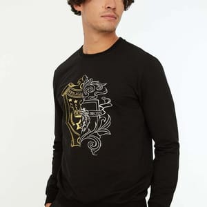 Regular Fit Black Sweatshirt - Sweatshirts 30