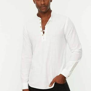Half Split Button Regular Fit Shirt - Long Sleeves Shirts 25