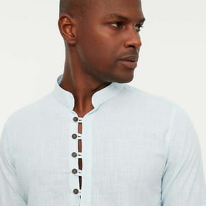 4_org_zoom Half Split Button Regular Fit Shirt - Long Sleeves Shirts 47