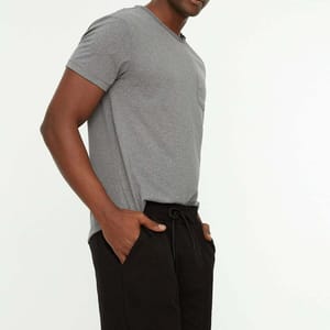 Black Mid Waist Midi Shorts - Casual Shorts 22