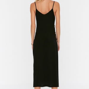 Side Split Strappy Knitted Dress - Party Dresses 23