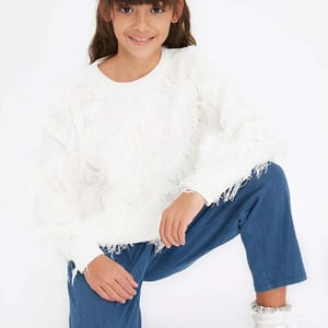 Kids Fringed Sweater - Sweaters & Cardigans 42