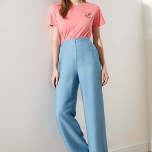 High Waist Wide Leg Pant - Formal Pants 71