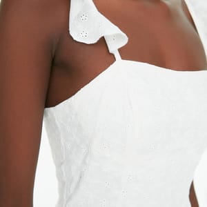 Broderie Detail Dress - Party Dresses 18