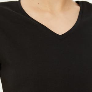 V-Neck Crop T-Shirt - Casual T-Shirt 24