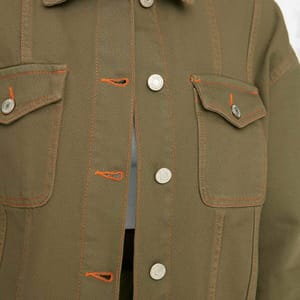 Solid Bomber Jacket - Denim Jackets 21