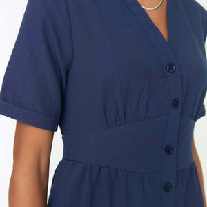 Solid Mini Tiered Dress - Mini Dresses 23