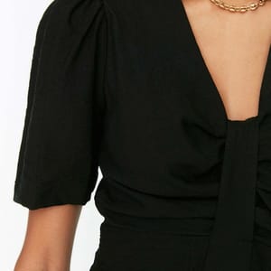 5_org_zoom V-Neck Tiered Women's Dress - Mini Dresses 23