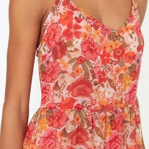 Printed Fit And Flare Midi Dress - Midi Dresses 23