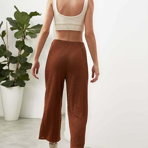 Wide Leg Ankle Pants - Trousers 19