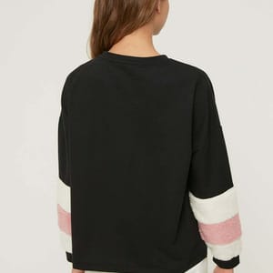 Plush Detailed Basic Thin Knitted Sweatshirt - Sweatshirts 19