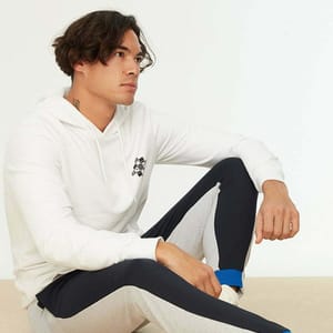 Color Block Cuffed Sweatpants - Sweatpants 27