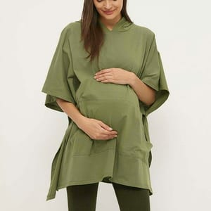 5_org_zoom Pocket Detail Hooded Maternity Dress Sweatshirt - Maternity Dresses 19