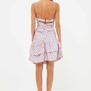 5_org_zoom Powder Draped Dress - Mini Dresses 19