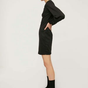 5_org_zoom Women's Solid Knitted Dress - Mini Dresses 17