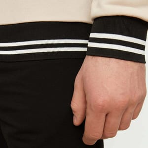 Stripe Detail Sweatshirt - Sweatshirts 22
