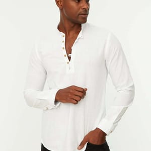 Half Split Button Regular Fit Shirt - Long Sleeves Shirts 27