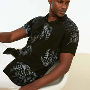 Men's Regular Fit Patterned Shirt - Short Sleeves Shirts 31