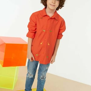 Embroide Boy's Woven Shirt - Casual Shirts 56