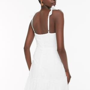 Broderie Detail Dress - Party Dresses 19