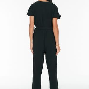 Belted Double Breasted Jumpsuit - Jumpsuits 24