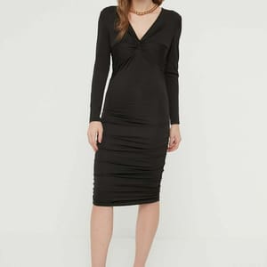 Knitted Bodycon Women's Dress - Midi Dresses 18