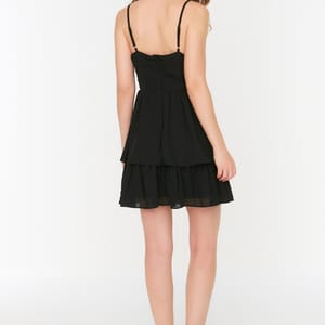 6_org_zoom Strappy Ruffle Detail Layered Dress - Mini Dresses 24