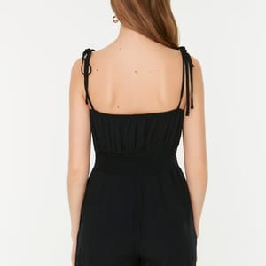 Tie Shoulder Knitted Playsuit - Playsuits 24