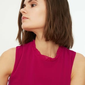 6_org_zoom Pleated Hem Ruffle Detail Dress - Mini Dresses 32