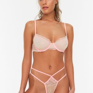 6_org_zoom Lace Underwire Bra-Thong Underwear Set - Bikinis 31
