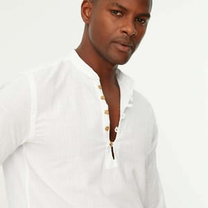 Half Split Button Regular Fit Shirt - Long Sleeves Shirts 28