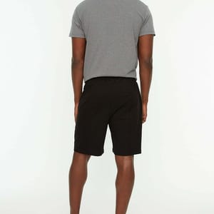 Black Mid Waist Midi Shorts - Casual Shorts 24