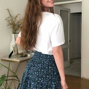 Floral Print Mini Skirt - Mini Skirts 45